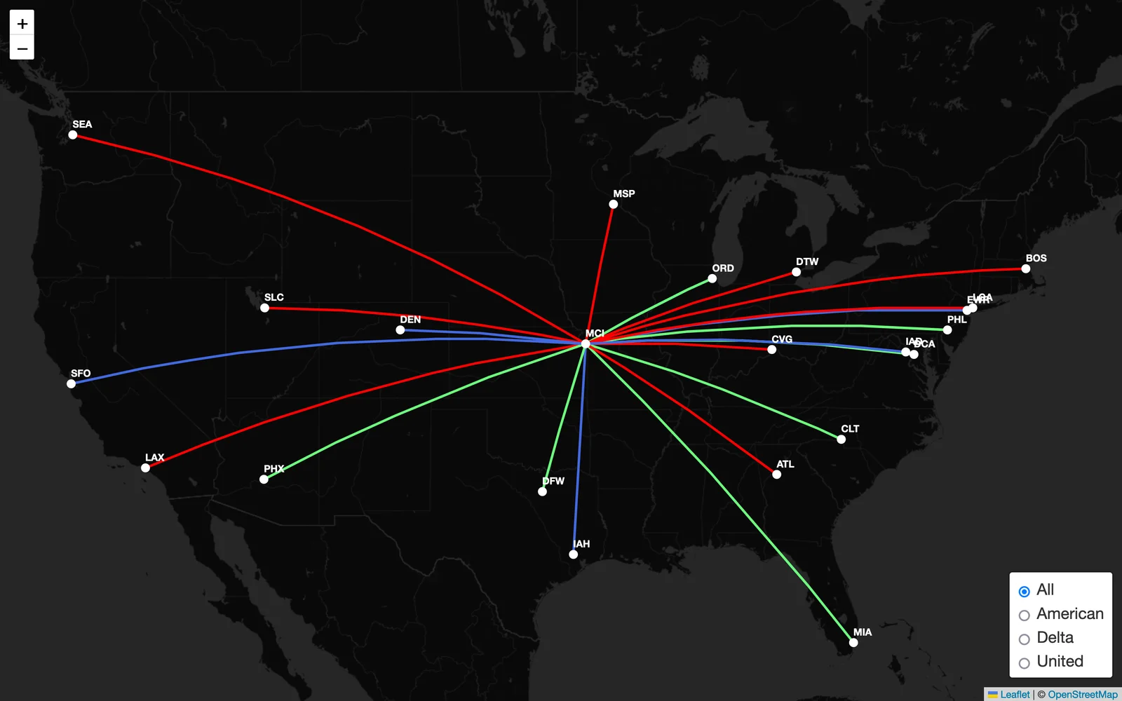 MCI Routes