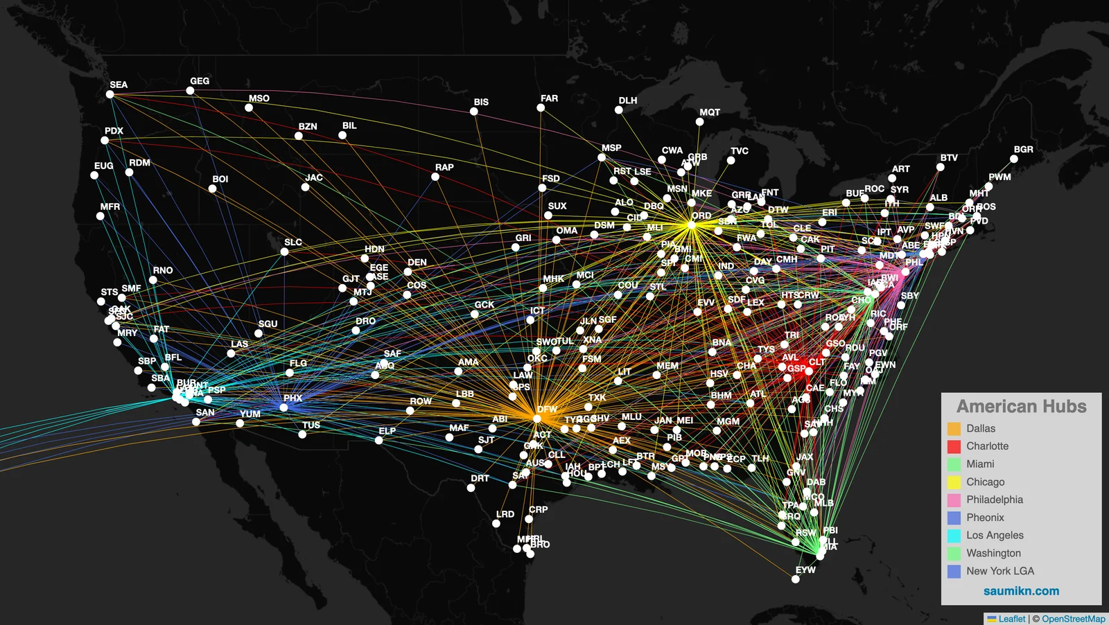 American Airlines Routes