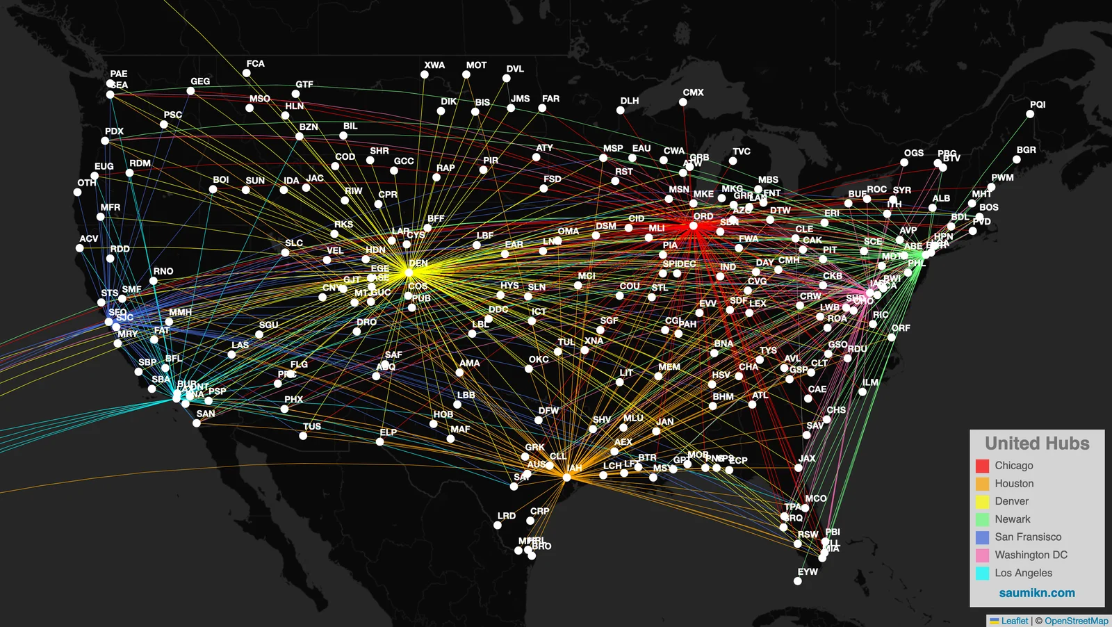 United Airlines Routes